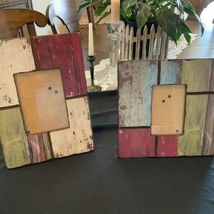 2 each Table Top Wood Frames